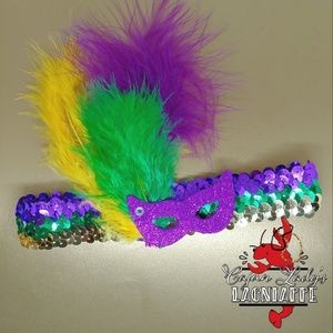 Kids size Mardi Gras Headband